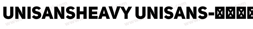 UniSansHeavy UniSans字体转换